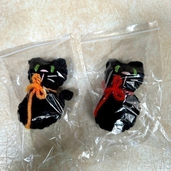Handmade Crocheted Kitties - Set of 2 - Picture 1 of 5
